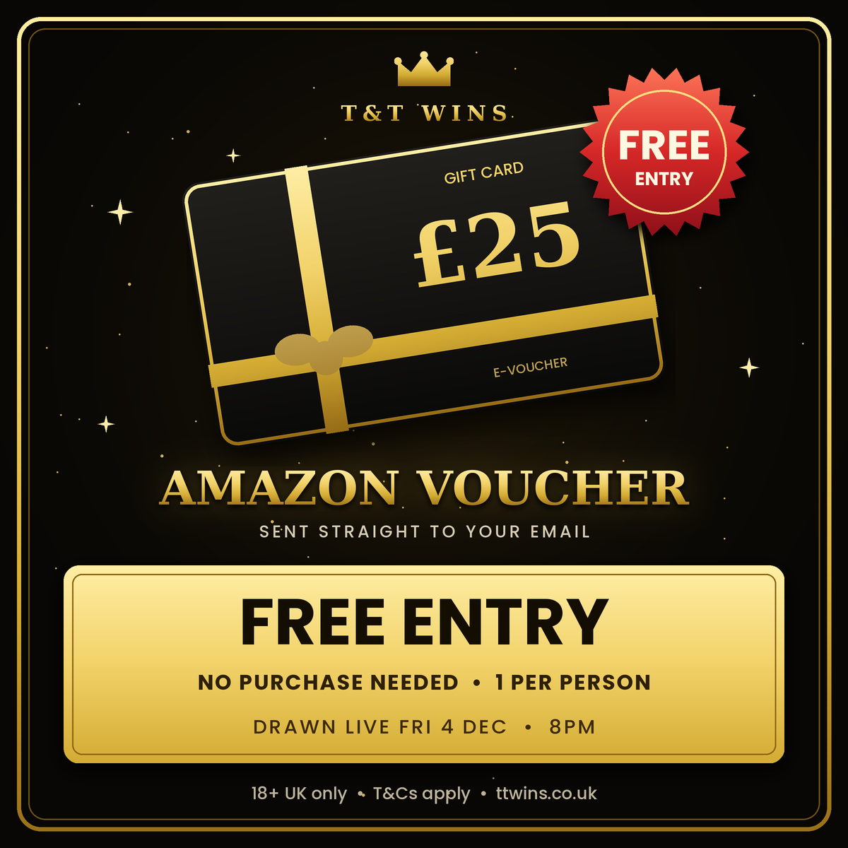 FREE £25 Amazon Voucher Giveaway