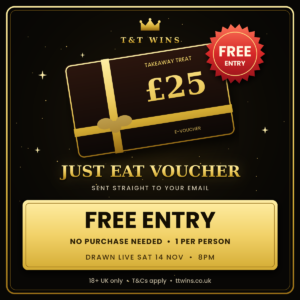 FREE £25 Just Eat Voucher Giveaway